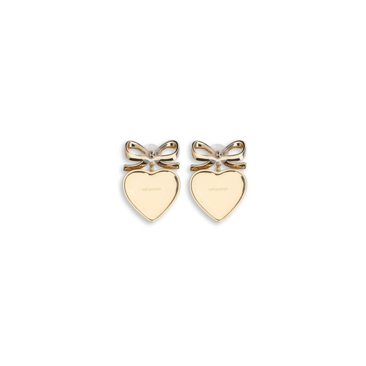 Self-Portrait Gold Brass Earrings