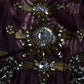 Dolce & Gabbana Purple Viscose Crystal A-Line Gown Dress