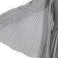 Dolce & Gabbana Light Grey Polyester Pleated Long Maxi Dress