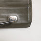Dolce & Gabbana Military Green Leather Logo Plaque Card Holder Coin Purse Wallet