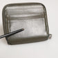 Dolce & Gabbana Military Green Leather Logo Plaque Card Holder Coin Purse Wallet