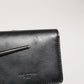 Dolce & Gabbana Black Leather Bifold Card Holder Mens Coin Purse Key Clip Wallet