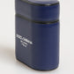 Dolce & Gabbana Blue Leather Logo Print Flip Holder Men Airpods Case