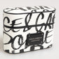 Dolce & Gabbana Black White Leather Monogram Print Logo Holder Airpods Case