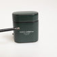 Dolce & Gabbana Army Green Calfskin Leather Logo Flip Holder Airpods Case