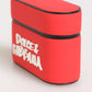 Dolce & Gabbana Red PVC DG Logo Embossed Men Flip Holder  Airpods Case