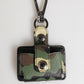Dolce & Gabbana Multicolor Camouflage Leather Metal Accessory Airpods Case
