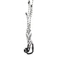 Dolce & Gabbana Black White Polyester Tape String DG Logo Keychain Keyring