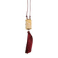 Dolce & Gabbana White Resin Gold Metal Crossbody Mini Purse Tassel Bag