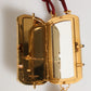 Dolce & Gabbana White Resin Gold Metal Crossbody Mini Purse Pendant Bag