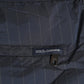 Dolce & Gabbana Navy Blue Polyester Pinstripe Men Shorts Swimwear