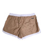 Dolce & Gabbana Brown White Polyester Re-Edition Shorts Swimwear