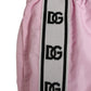 Dolce & Gabbana Pink Nylon Logo Side Stripe Beachwear Men Swimwear