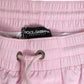 Dolce & Gabbana Pink Nylon Logo Side Stripe Beachwear Men Swimwear
