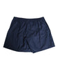 Dolce & Gabbana Navy Blue Cotton Elastic Waistband Button Swimwear