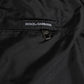 Dolce & Gabbana Black White Striped DG Logo Men Short  Swimwear