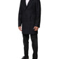 Dolce & Gabbana Dark Blue Wool Men Jacket Coat Blazer Suit