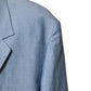 Dolce & Gabbana Light Blue Linen Double Breasted Men Jacket Blazer