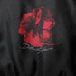 Dolce & Gabbana Black Red Floral Silk Bomber Blouson Jacket