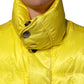 Dolce & Gabbana Yellow Nylon Logo Puffer Bomber Men Jacket