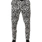 Dolce & Gabbana Black White Abstract Print Cotton Blend Pants