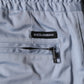 Dolce & Gabbana Light Blue Cotton Drawstring Elastic Waist Men Pants