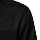 Dolce & Gabbana Black Cotton Embellished Collar Men’s Shirt