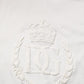 Dolce & Gabbana White Cotton DG Crown Embossed Men T-shirt