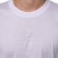Dolce & Gabbana White Cotton Logo Patch Crew Neck Men T-shirt