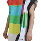 Dolce & Gabbana Multicolor Print Blouse Cotton Tank TV Print T-shirt
