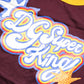 Dolce & Gabbana Burgundy Cotton DG Super King Logo T-Shirt