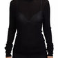 Dolce & Gabbana Black Turtleneck Slim Fit Pullover Sweater