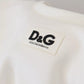 Dolce & Gabbana White Cotton Corset Stretch Top  T-shirt