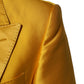 Dolce & Gabbana Yellow 2 Piece Silk Blend Men Suit SICILIA