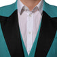 Dolce & Gabbana Cyan 3 Piece Wool Silk Blend Suit SICILIA