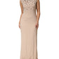 Dolce & Gabbana Nude Ecru Beaded Crystal Embellished Dress