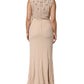 Dolce & Gabbana Nude Ecru Beaded Crystal Embellished Dress