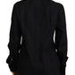 Dolce & Gabbana Black Cotton Collared Long Sleeves Shirt