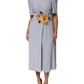 Dolce & Gabbana Light Blue Viscose Blend Floral Applique Dress