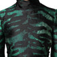 Dolce & Gabbana Black Green Metallic Jacquard Mini Long Dress