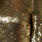 Dolce & Gabbana Gold Sequin Long Sleeve Mini Dress