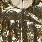 Dolce & Gabbana Gold Sequin Long Sleeve Mini Dress