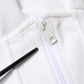 Dolce & Gabbana White Corset Stretch Cotton Top T-shirt
