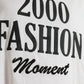 Dolce & Gabbana White Cotton 2000 Fashion Print Logo T-shirt