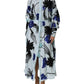 Christian Pellizzari Blue Sequin Embellished Shirt Maxi Dress