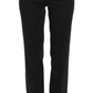 BENCIVENGA Black Stretch Straight Fit Dress Trousers Pants
