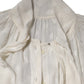 Dolce & Gabbana White Polka Sheer Silk Bow Tie Shirt Blouse Top
