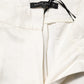 Brian Dales White Viscose Linen Wide Leg Palazzo Womens Pants