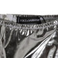 Dolce & Gabbana Silver Metallic High Waist Bikini Bottom Women  Underwear
