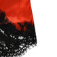 Dolce & Gabbana Red Silk Satin Lace Shorts Underwear